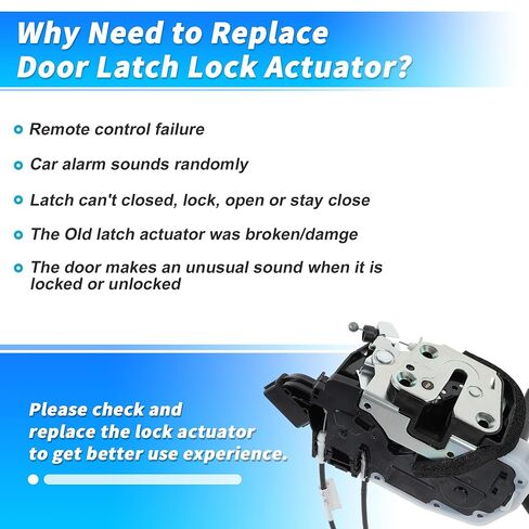 Motoforti Front Left Power Door Lock Latch Actuator for Nissan Versa 2010-2012 No.80501ZN90A/805019EG1A Door Lock Actuator Assembly Motor Front Driver Side Door Latch Assembly with Rod in Saudi Arabia