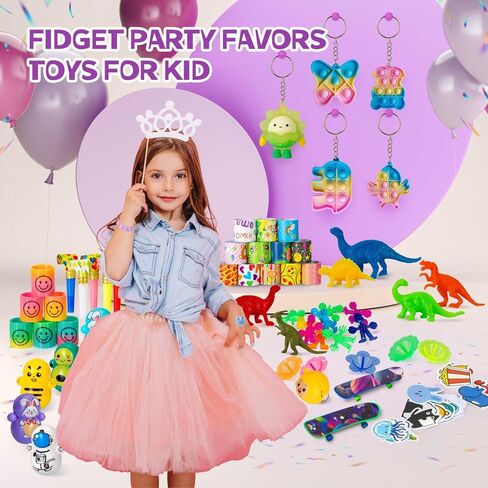 Party Favors for Kids 4-8,8-12,179 Pcs Goodie Bags Stuffers for Kids,Pinata Stuffers,Treasure Box Toys for Classroom,Pop It Fidget Toys,Fidget Toys Bulk,Carnival Prizes,Treasure Chest Prizes in Saudi Arabia