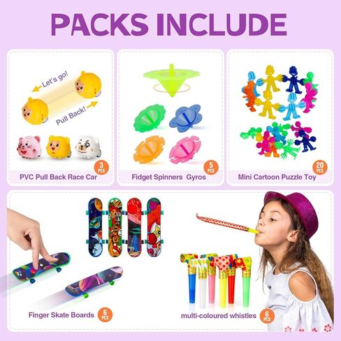 Party Favors for Kids 4-8,8-12,179 Pcs Goodie Bags Stuffers for Kids,Pinata Stuffers,Treasure Box Toys for Classroom,Pop It Fidget Toys,Fidget Toys Bulk,Carnival Prizes,Treasure Chest Prizes in Saudi Arabia