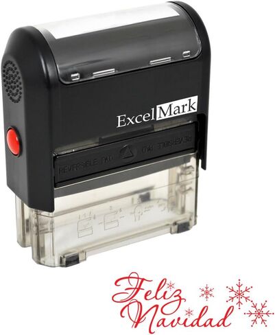 ختم مطاطي ذاتي التحبير لعيد الميلاد من ExcelMark - فيليز نافيداد - حبر أحمر in Kuwait