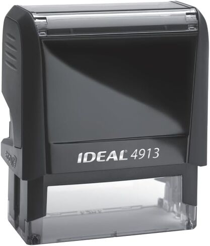 Custom Self Inking Rubber Stamp - Up to 4 Lines of Text - For Home or Office in Saudi Arabia