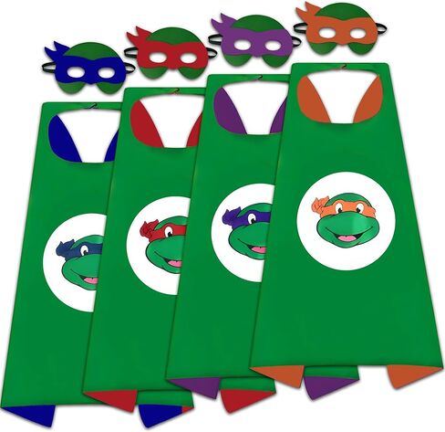 4 Sets Superhero Capes for Kids,Hero Capes and Masks Fit for 4-12 Years Old Boy And Girls Dress Up Costumes in Saudi Arabia