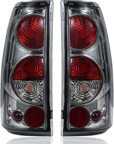 مصباح خلفي بديل OE لسيارة 1999-2007 Chevy Silverado 1500/2500/3500/1500HD/2500HD/Classic & GMC Sierra 1500/2500/3500/1500HD/2500HD/Classic Fleetside، زوج واحد (سلسلة Chrome Sentinel) in Kuwait