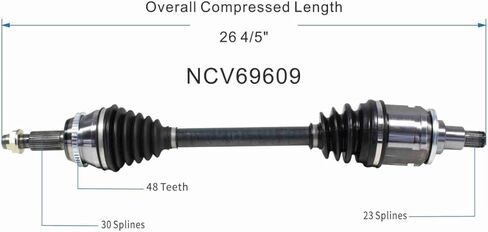 Maxfavor AWD CV Axle Shaft Front for Toyota Sienna 3.3L 2004 2005 2006, for Toyota Sienna 2007 2008 2009 2010 3.5L V6, Limited LE XLE Mini Passenger Van, Front Driver Passenger in Saudi Arabia