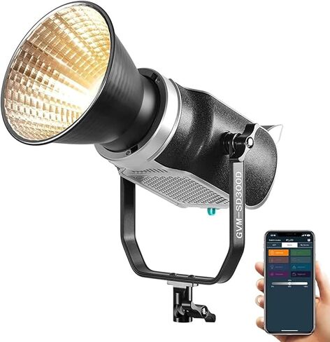 مجموعة إضاءة فيديو GVM 300 وات، إضاءة مستمرة للتصوير الفوتوغرافي مع صندوق تثبيت بوينز وحامل، 2700~7500 كلفن، 112000Lux@0.5m إضاءة استوديو مع تطبيق DMX، CRI 97+ ثنائي اللون 8 أضواء مشهد لتسجيل الأفلام in Kuwait