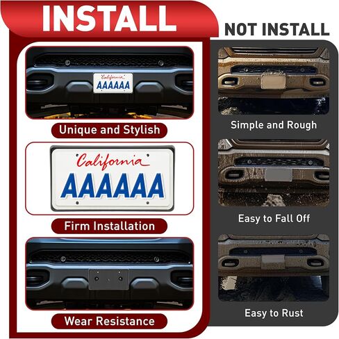 حامل دعامة لوحة الترخيص الأمامية متوافق مع Dodge RAM 1500 New Bodystyle DT Rebel & TRX 2019-2024، بديل لـ 68274219AD CH1068153، إطارات تثبيت لوحة الترخيص الممتصة للصدمات in Saudi Arabia