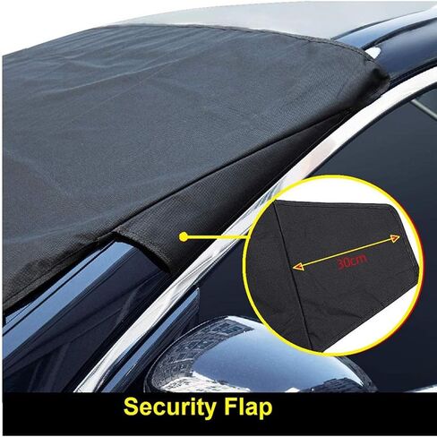 360 All-Weather Sunshade Ice Cover 2pk, Heavy-Duty and Reversible Windshield Cover Protector from Heat and Snow, Anti Snow Windshield Protector Fits for Any Car, Trucks, SUVs (2pc) in Saudi Arabia