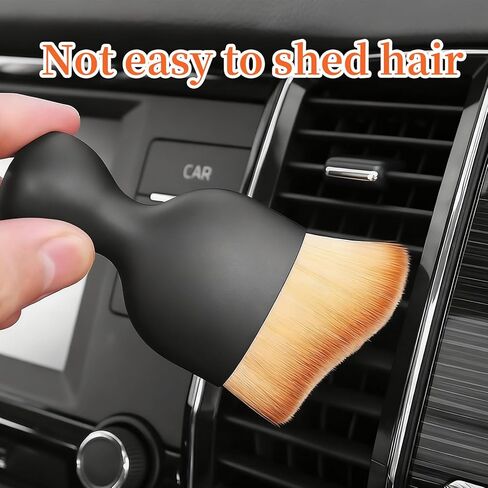 Car Interior Cleaning Brush 4PCS Set, Ultra Soft Microfiber Detailing Brushes for Dashboard Vents Leather, Scratch-Free Auto Duster Interior Tools with Dense Bristles for Deep Cleaning in Saudi Arabia