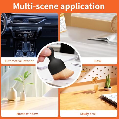 Car Interior Cleaning Brush 4PCS Set, Ultra Soft Microfiber Detailing Brushes for Dashboard Vents Leather, Scratch-Free Auto Duster Interior Tools with Dense Bristles for Deep Cleaning in Saudi Arabia