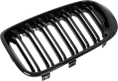 X AUTOHAUX 1 Pair Glossy Black Car Hood Kidney Bars Front Grille Double Line 4 Door for BMW X3 2015-2017 in Saudi Arabia
