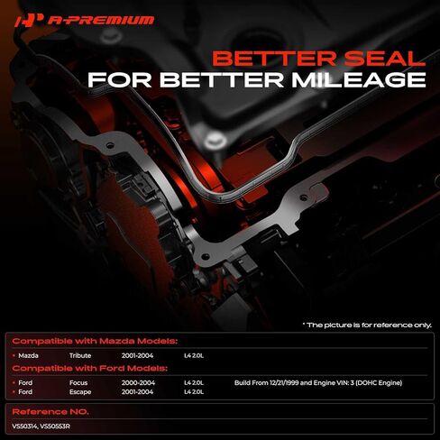 A-Premium Engine Valve Cover Gasket Compatible with Ford Escape 2001-2004, Focus 2000-2004 & Mazda Tribute 2001-2004, 2.0L in Saudi Arabia
