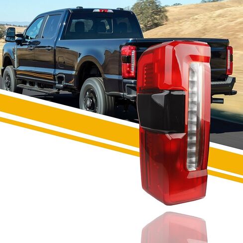 مجموعة مصابيح الذيل من داسبيكان هالوجين متوافقة مع 2023-2025 Ford F250 F350 Super Duty (ث/نقطة عمياء) المصباح الخلفي للجانب الأيمن للراكب استبدال PC3Z13404B in Saudi Arabia