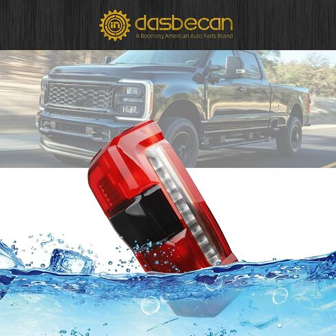 مجموعة مصابيح الذيل من داسبيكان هالوجين متوافقة مع 2023-2025 Ford F250 F350 Super Duty (ث/نقطة عمياء) المصباح الخلفي للجانب الأيمن للراكب استبدال PC3Z13404B in Saudi Arabia