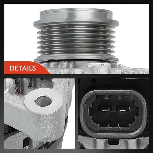 A-Premium Alternator Compatible with Chevrolet Equinox 2013-2016 & GMC Terrain 2013-2016 & Cadillac SRX 2013-2016, 3.6L, 12V 155A 6-Groove Decoupler Pulley Clockwise, Replace# 1042118160 in Saudi Arabia