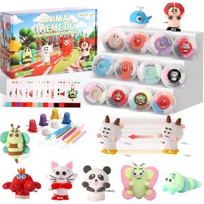 24 Pack Build a Snowman & Christmas Trees Clay Kit for Kids – Colorful Air Dry Clay Christmas Craft Set, Modeling Craft DIY Set, 2-in-1 Snowman Tree Activity, Creative Xmas Gift for Boys Girls in Saudi Arabia
