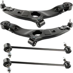 Front Lower Control Arm with Ball Joint Fit for Hyundai Santa Fe 2015-2018 All Models, Santa Fe XL 2015 2016 2017 2018 2019 All Models - 4 PCS Suspension Kit K623684 K623685 K750659 in Kuwait