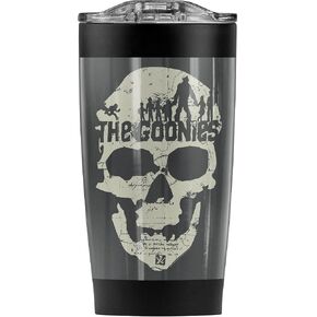 LOGOVISION The Goonies Never Say Die Stainless Steel Tumbler 20 oz Coffee Travel Mug/Cup, Vacuum Insulated & Double Wall with Leakproof Sliding Lid | Great for Hot Drinks and Cold Beverages in Kuwait