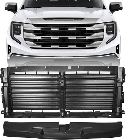 مصراع الشبكة الأمامية النشطة (محرك بدون محرك) متوافق مع GMC sierra 1500 2022 2023 2024 2025 استبدال مصراع المبرد لـ 85131841 in Saudi Arabia