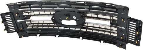 munirater Front Bumper Center Grille Grill Chrome & Black Replacement for 2017-2019 F250 Truck F350 Super Duty FO1200600C in Saudi Arabia