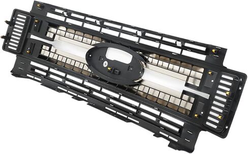 munirater Front Bumper Center Grille Grill Chrome & Black Replacement for 2017-2019 F250 Truck F350 Super Duty FO1200600C in Saudi Arabia
