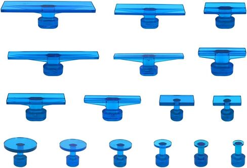 Dent Puller Tabs,16pcs Car Body Dent Removal Pulling Tabs,Paintless Repair Tool,Glue Tabs for Automobile Dent Repair Hail Damage Removal Tools (Green) in Saudi Arabia