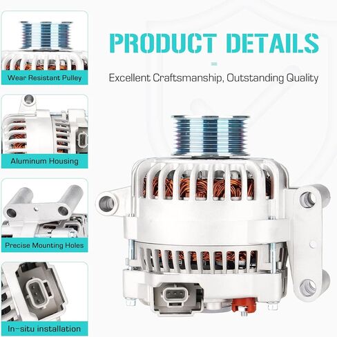400-14089 NEW Alternator 7.3 7.3L(Only for 7.3L Diesel) Fit for Ford Excursion 2002 2003, Fit for F-250 Super Duty& F-350 Super Duty 2002 2003, 2C3U-10300-BB 2C3U-10300-BC, 2C3Z-10346-BA in Saudi Arabia