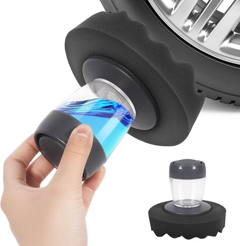 Flow Tire Shine Applicator: Upgrade Reusable Car & Truck Tire Dressing Applicator, No-Drip Streak-Free Shine | Works with All Tire Shine and Gels Professional Car Detailing Tool in Saudi Arabia