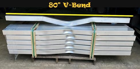 أنبوب مربع من الألومنيوم على شكل V-Bend لمقطورة القارب مقاس 3 × 3 × 80 بوصة مع أجهزة من الفولاذ المقاوم للصدأ. in Saudi Arabia