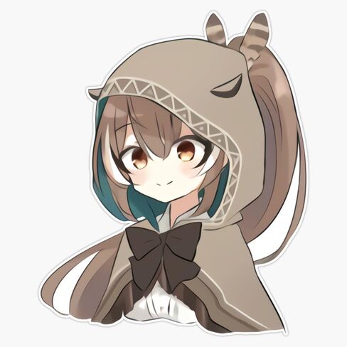 MAGNET Nanashi Mumei Hoodie - Hololive #Holocouncil Magnetic Vinyl Sticker Decal Magnet 5" in Saudi Arabia