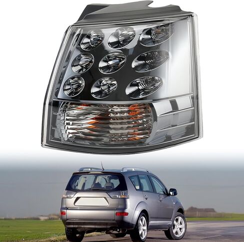 مجموعة مصابيح الذيل الخارجي الأيمن LED لميتسوبيشي أوتلاندر EX 2007-2013 مصباح إيقاف الفرامل الخلفية جانب الركاب 8330A380 in Kuwait