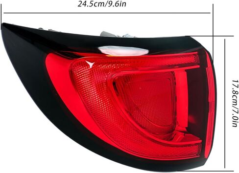 Silscvtt Left Tail Light Replacement for Pacifica 2017-2021 Brake Lamp Driver Side 68229029AD in Saudi Arabia