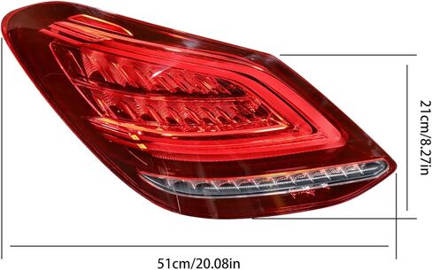 استبدال ضوء الذيل الجانبي لسائق العمل في W205 C-Class 2019-2021 مجموعة مصابيح الذيل الخلفي 2059064903 MB2800160 in Saudi Arabia