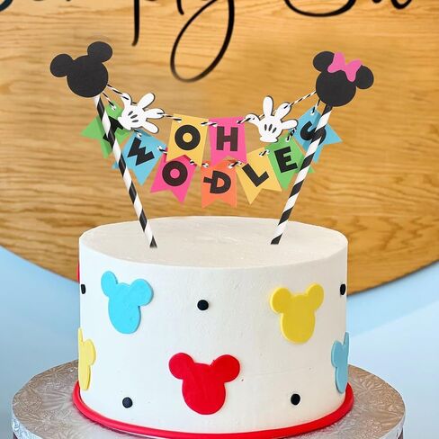 Mouse Oh Twodles Cake Topper - Oh Twodles Birthday Decorations,Mouse 2nd Birthday Cake Topper,Girl 2nd Party Decorations (Oh Twodles-3) in Saudi Arabia