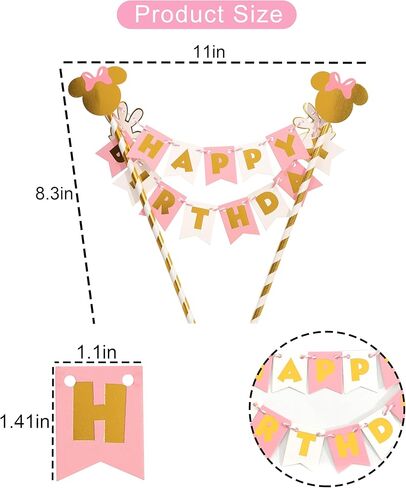 Mouse Oh Twodles Cake Topper - Oh Twodles Birthday Decorations,Mouse 2nd Birthday Cake Topper,Girl 2nd Party Decorations (Oh Twodles-3) in Saudi Arabia