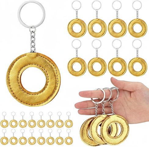 24 Pcs Cartoon Characters Themed Party Favors Hedgehog Gold Ring Keychains Gifts Gold Circle Keyring Ornament Decoration for Carton Characters Birthday Party Supplies Baby Showers Decorations in Saudi Arabia