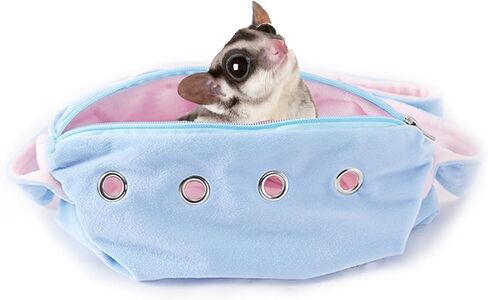 حقيبة ربط صغيرة للحيوانات الأليفة من Meow&Woof Sugar Glider مع حزام وحزام للطائرات الشراعية والفئران والقنفذ والهامستر في الهواء الطلق باللون الوردي in Kuwait