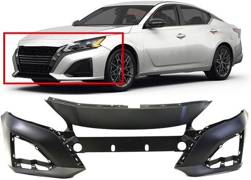 FitParts Compatible with Nissan Altima 2023-2024 Front Bumper Cover. New Primed NI1000345 620229HF0H in Saudi Arabia