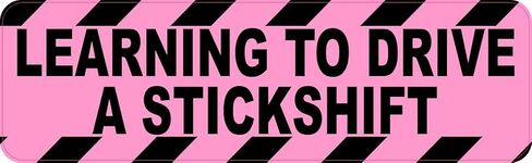StickerTalk Learning to Drive Stickshift Magnet, 10 inches by 3 inches in Saudi Arabia
