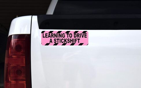 StickerTalk Learning to Drive Stickshift Magnet, 10 inches by 3 inches in Saudi Arabia