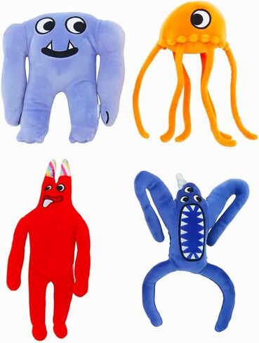 Blind Box Set - Bundle with Collectable Video Game Mini Plush Figure Plus Stickers, More | Garten of Banban Mystery Plush in Kuwait