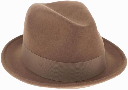 Belfry Trilby Men/Women Snap Brim Vintage Style Dress Fedora Hat 100% Pure Wool Felt in Black, Grey, Navy, Brown and Pecan (Medium, Olive) in Kuwait