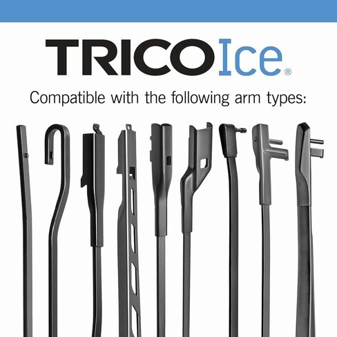 2 Wiper Set - Trico Ice 35-220 22" Super-Premium WINTER Beam Wiper Blades - Amazon's Garage Feature Must Say "Yes" & "Front" for Correct Fitment in Saudi Arabia