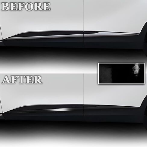 تصميمات BOGAR TECH DESIGNS غطاء حذف الكروم من الجانب السفلي متوافق مع كيا سبورتاج 2023-2025، أسود لامع in Saudi Arabia