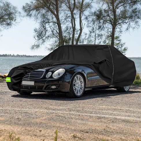 غطاء سيارة متوافق مع 1993-2009 Mercedes Benz E-Class W124/W210/W211 سيدان، مناسب حسب الطلب 300D أكسفورد مع غطاء سيارة كامل من القطن لجميع الأحوال الجوية in Kuwait