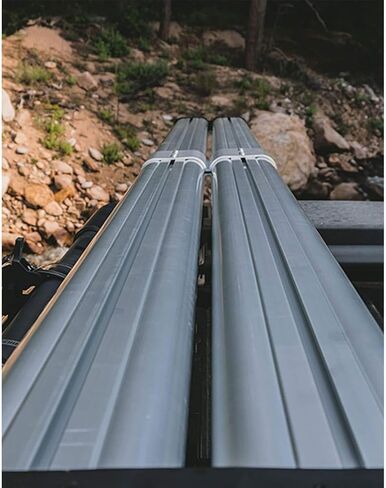 حامل قضيب الصيد من Riversmith River Quiver 4-Banger للسيارة والشاحنة وسيارات الدفع الرباعي - حامل قضيب الطيران ذو 4 قضبان مع صندوق بكرة قفل 10 أقدام و4 بوصات، حامل سريع التحرير، أسود in Saudi Arabia