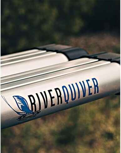 حامل قضيب الصيد من Riversmith River Quiver 4-Banger للسيارة والشاحنة وسيارات الدفع الرباعي - حامل قضيب الطيران ذو 4 قضبان مع صندوق بكرة قفل 10 أقدام و4 بوصات، حامل سريع التحرير، أسود in Saudi Arabia