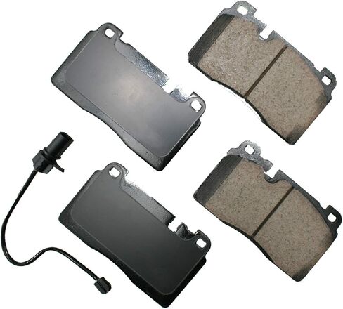 Akebono-EUR1663 Ultra-Premium Ceramic Front Disc Brake Pads, GREY in Saudi Arabia
