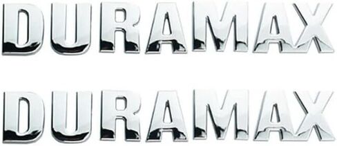 2Pcs New Hood Letter Logo Emblem Badge Adhesive Nameplate Replacement for 2019-2021 Silverado Dura-max 1500 2500 3500 (Matte) in Saudi Arabia