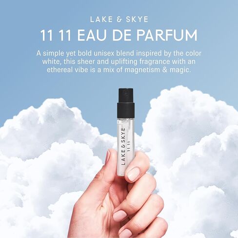 Lake & Skye 11 11 Eau de Parfum Spray، عطر طويل الأمد، 0.5 أونصة سائلة (15 مل) - رائحة شفافة ومنعشة in Kuwait
