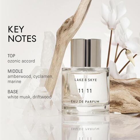 Lake & Skye 11 11 Eau de Parfum Spray، عطر طويل الأمد، 0.5 أونصة سائلة (15 مل) - رائحة شفافة ومنعشة in Kuwait